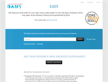 Tablet Screenshot of easy.dans.knaw.nl