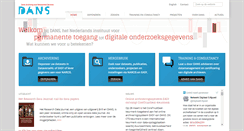 Desktop Screenshot of dans.knaw.nl