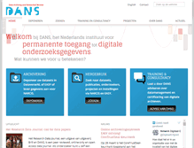 Tablet Screenshot of dans.knaw.nl
